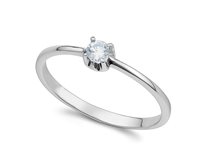 Anneau Ambrosia Femme DEA DI LUCE in Or blanc Zircone AAZ140 - AAZ140